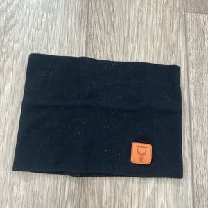 Black Headband with Orange Patch